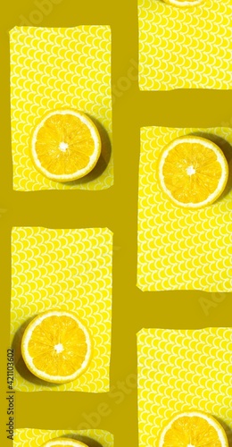 fresh yellow lemon for background summer wallpaper