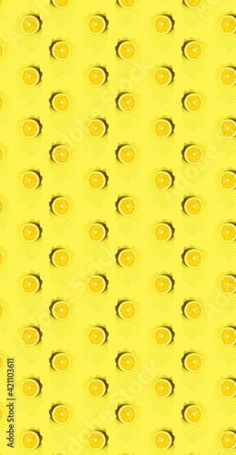 fresh yellow lemon for background summer wallpaper