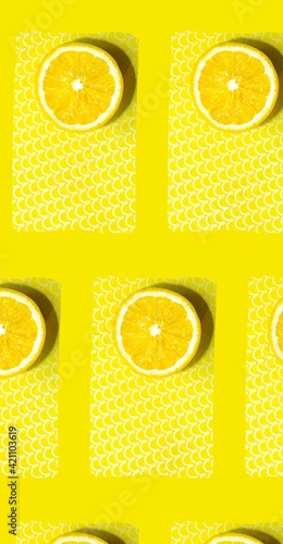 fresh yellow lemon for background summer wallpaper