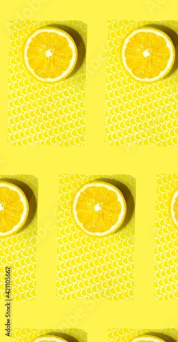 fresh yellow lemon for background summer wallpaper