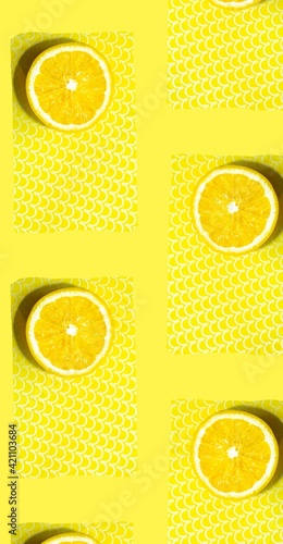 fresh yellow lemon for background summer wallpaper