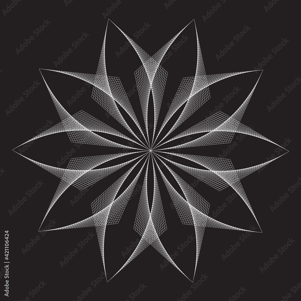 Obraz premium Abstract openwork paint background with nets