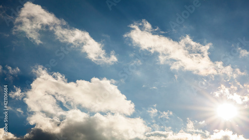 Blue sky with clouds