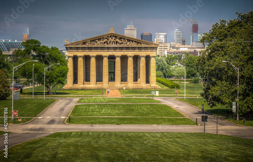 Photos The Parthenon in Nashville, Tennessee is a full scale replica of the original Parthenon in Greece