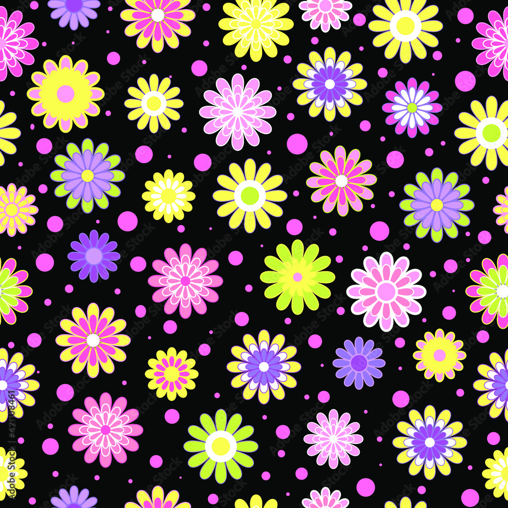 Seamless pattern with flowers Seamless pattern with flowers
