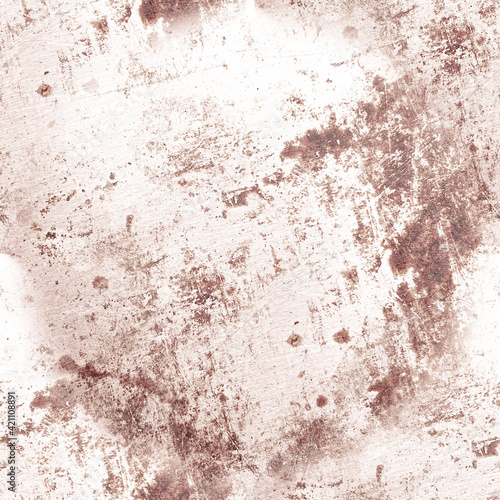 Beige Paint Grunge Wall. Pale Distress Wallpaper. Ink Rough Illustration. Overlay Stone Pattern. Retro Structure. Aged Vintage Grain Effect. Abstract Brush Cement. Rusty Dirty Grunge Wall.