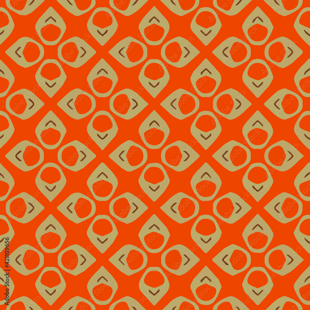 Fototapeta premium Geometric vector pattern with triangular elements. Seamless abstract ornament for wallpapers and backgrounds. 