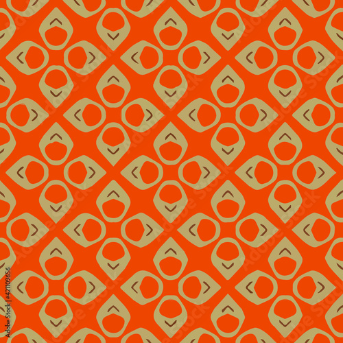  Geometric vector pattern with triangular elements. Seamless abstract ornament for wallpapers and backgrounds. 