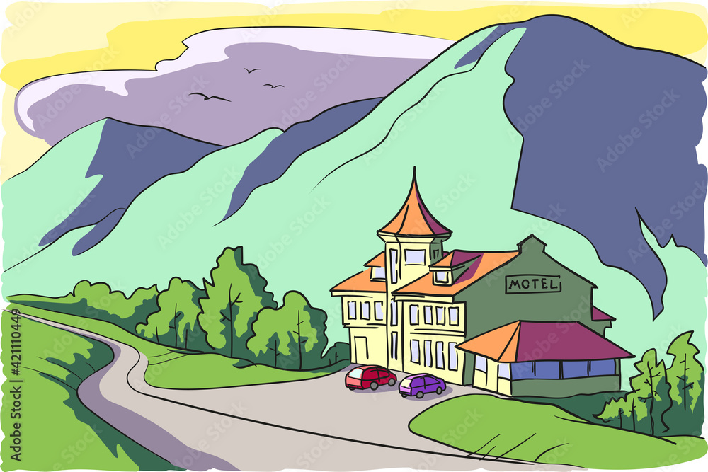 Motel in the mountains
