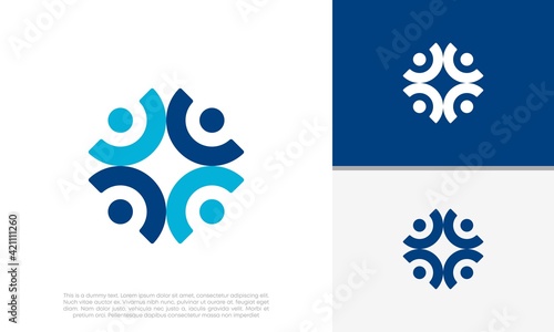 Human Resources Consulting Company, Global Community Logo	