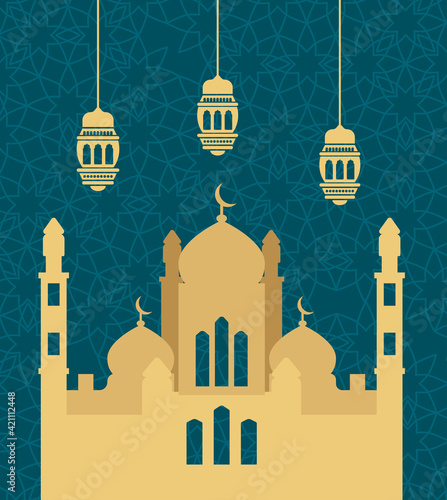 tajmahal and lanterns