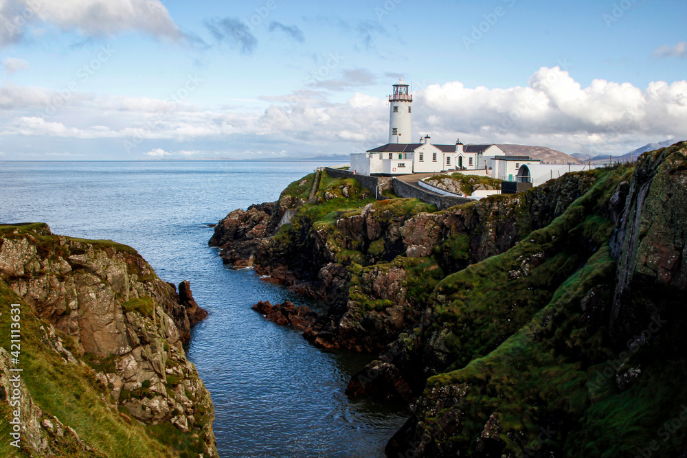 The famous lighthouse at Fanad Head, County Donegal, Ireland