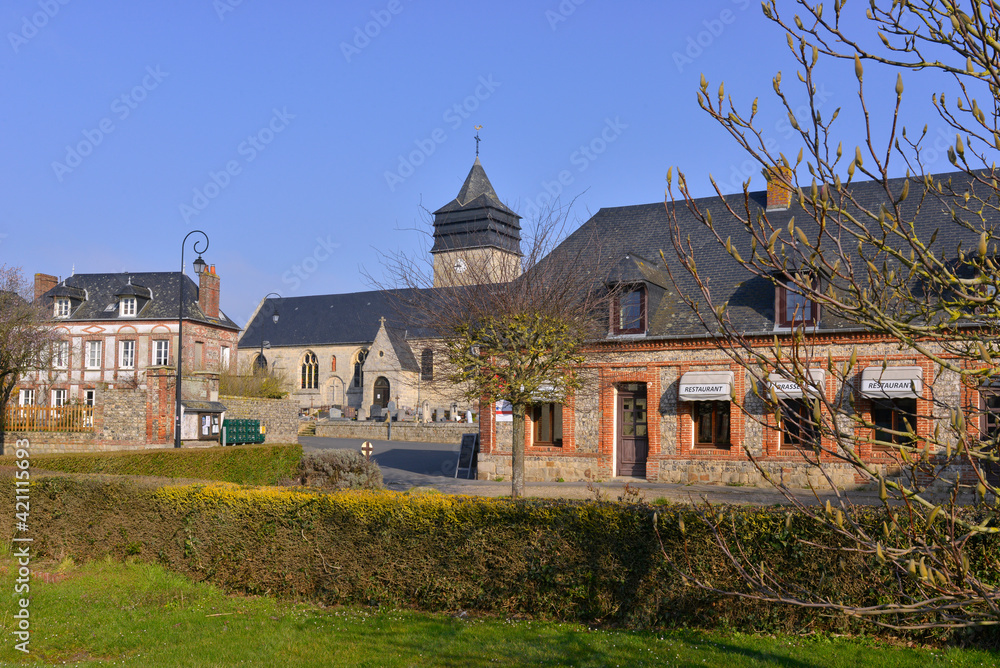 Centre village de Sotteville-sur-Mer (76740), dans le département de Seine-Maritime en région Normandie, France Centre village de Sotteville-sur-Mer (76740), dans le département de Seine-Maritime en région Normandie, France