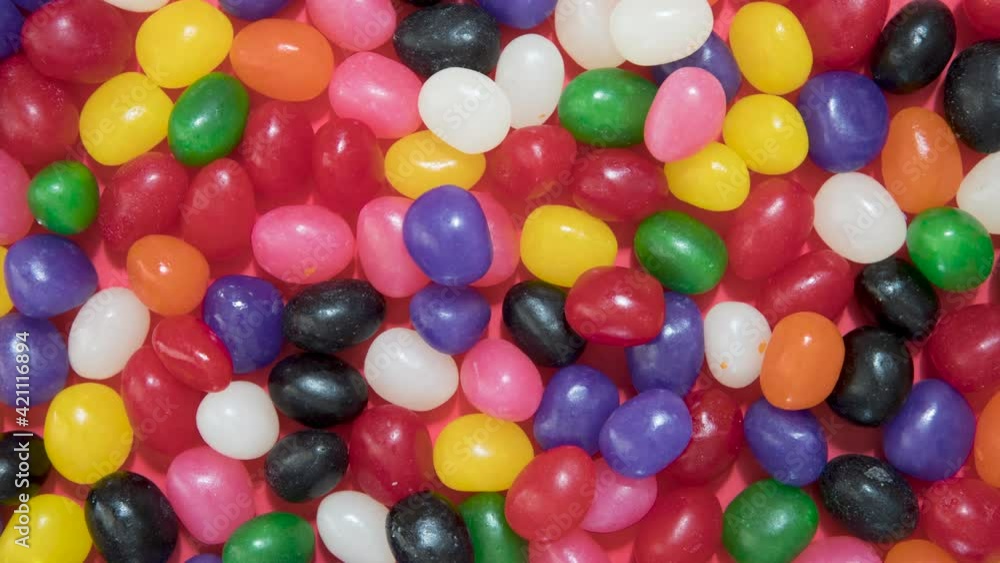 Stop Motion Animation of Jelly Beans Stop Motion Animation of Jelly Beans