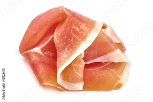 Tableau sur toile Italian prosciutto crudo or spanish jamon