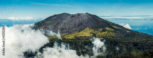 panorama of turrialba volcano  photo