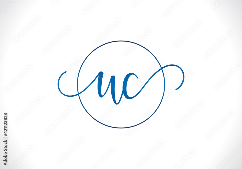 U C Letter Logo Design. Creative U C Letters icon vector. U C Letter Logo Design. Creative U C Letters icon vector.
