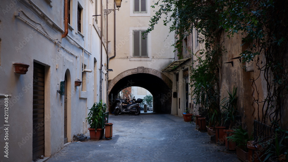 Fototapeta premium arch in old italian city