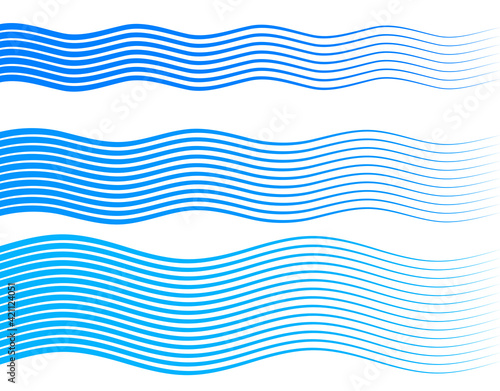 Freshness natural theme, a Fresh Water background of blue. Elements design seamless wave. Abstract wavy Vector illustration eps10