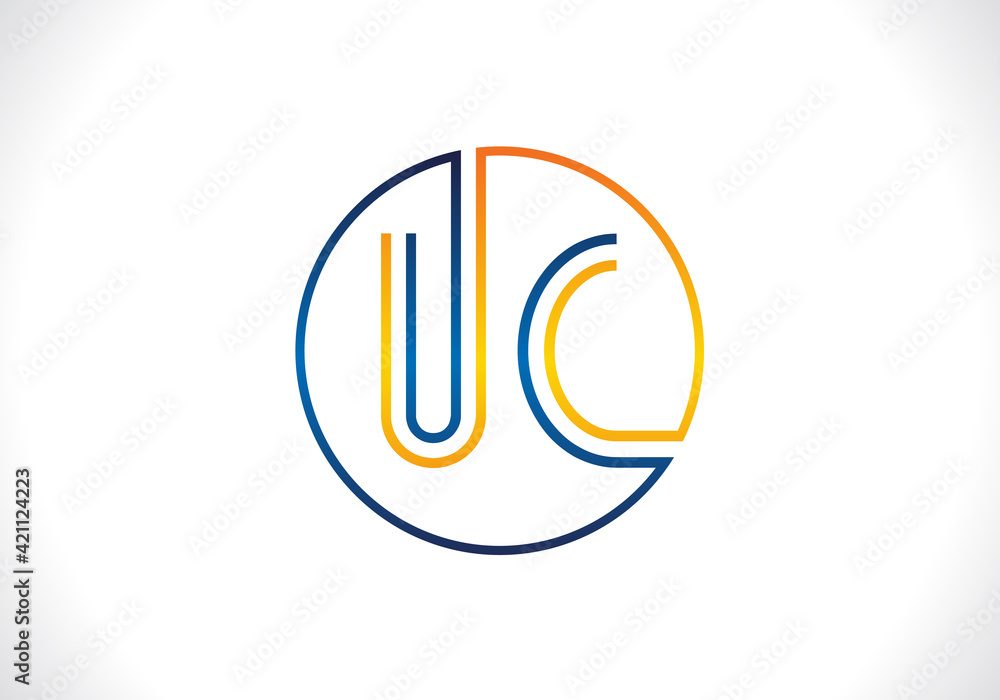 U C Letter Logo Design. Creative U C Letters icon vector. U C Letter Logo Design. Creative U C Letters icon vector.