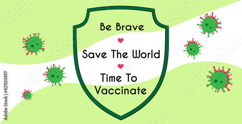 Time to vaccinate banner COVID-19