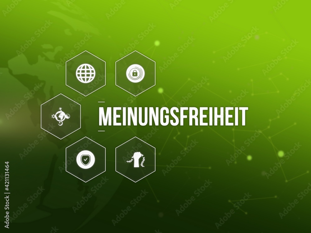 Fototapeta premium Meinungsfreiheit