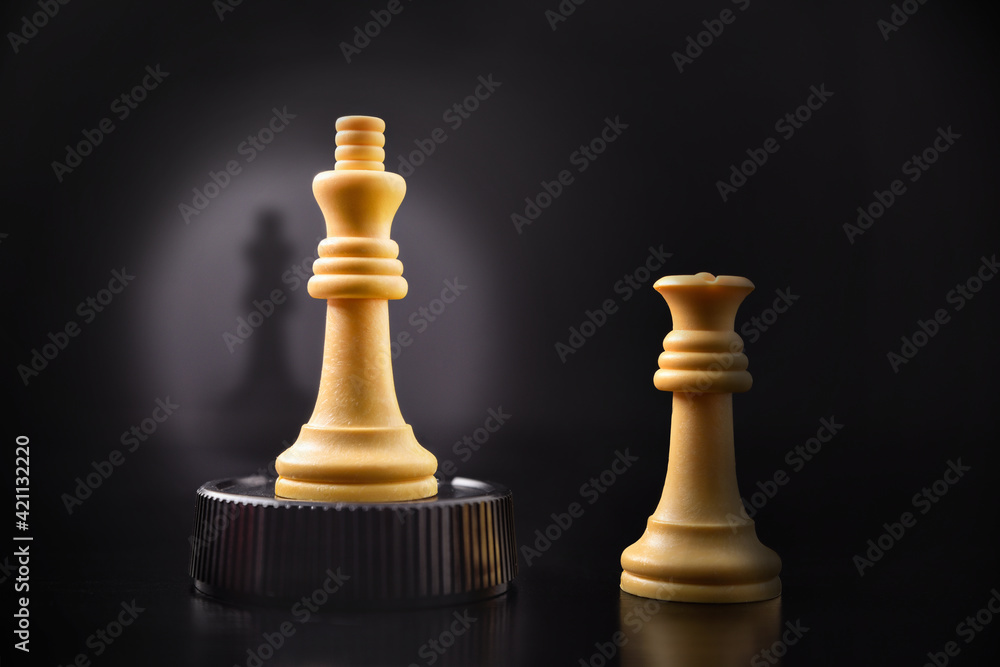 Concept of airs of superiority of man against woman Concept of airs of superiority of man against woman