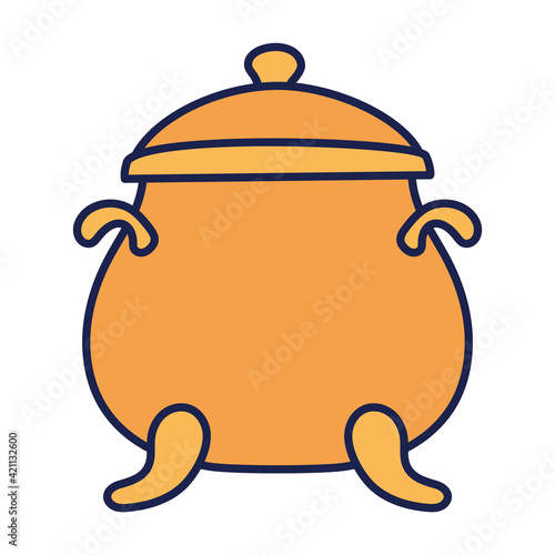 yellow cooking pot