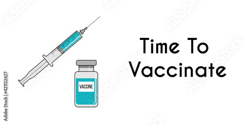 Time to vaccinate banner COVID-19