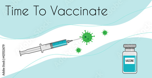Time to vaccinate banner COVID-19