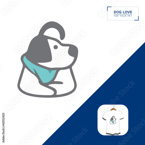 modern dog trainer, dog t shirt design your own