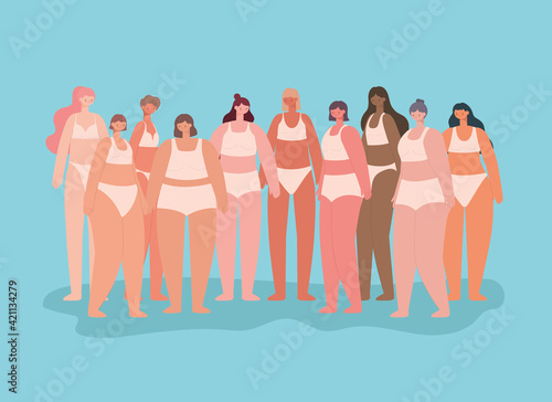 beautiful women group