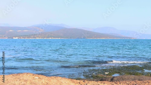 Sea pollution made of homemade wastes in Mediterranenan sea  photo