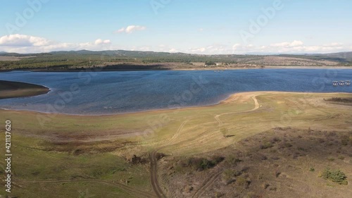 Aerial view of Bakardere Reservoir near town of Ihtiman, Bulgaria
 photo