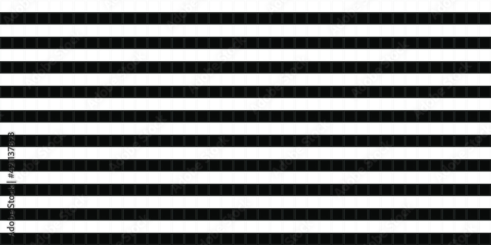 Black and white striped mosaic background. Vector illustration.  - obrazy, fototapety, plakaty 