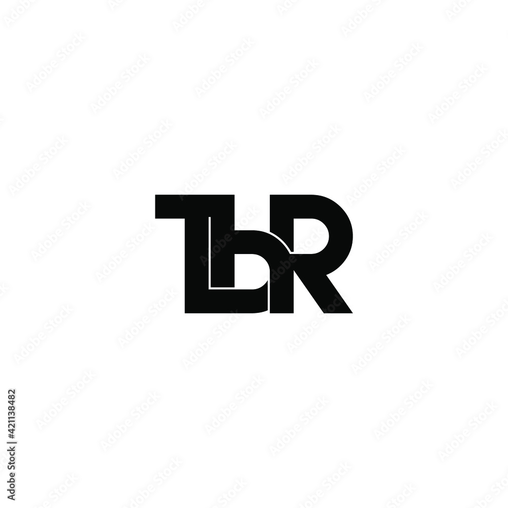 tbr letter original monogram logo design tbr letter original monogram logo design