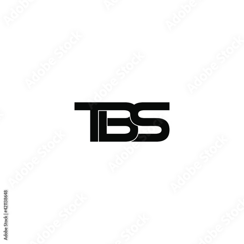 tbs letter original monogram logo design photo