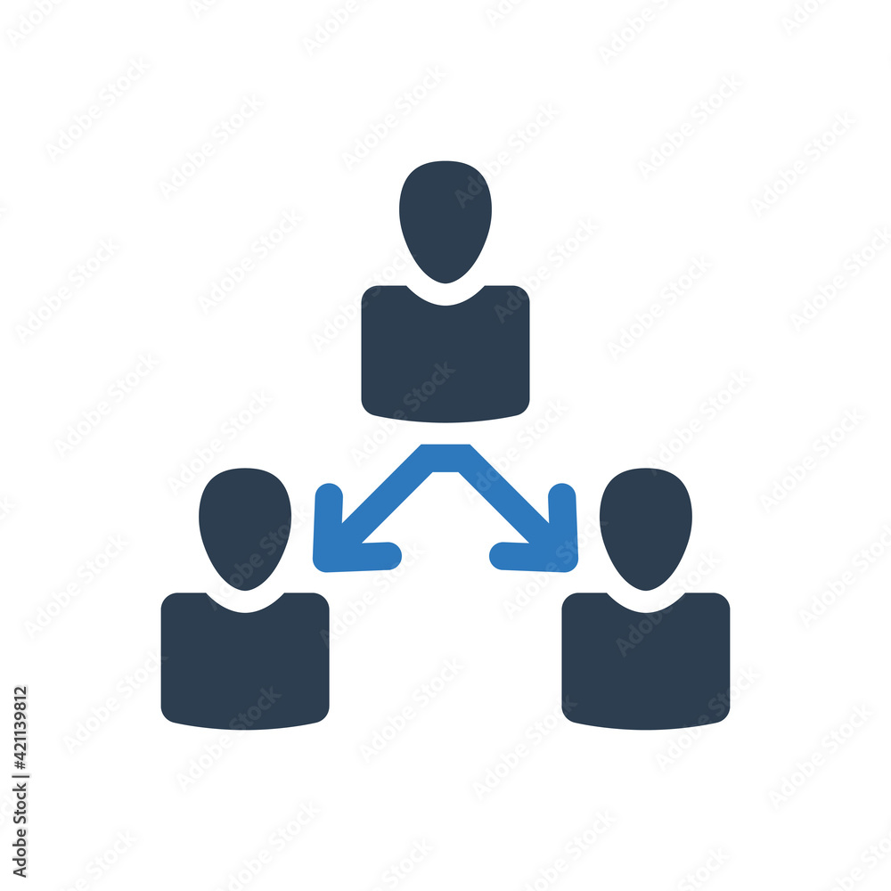 Business Team Hierarchy Icon - leader management icon - people connected icon - people network icon Business Team Hierarchy Icon - leader management icon - people connected icon - people network icon
