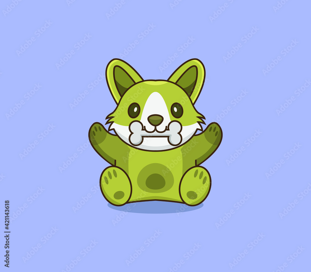 Cartoon illustrated dog Cartoon illustrated dog