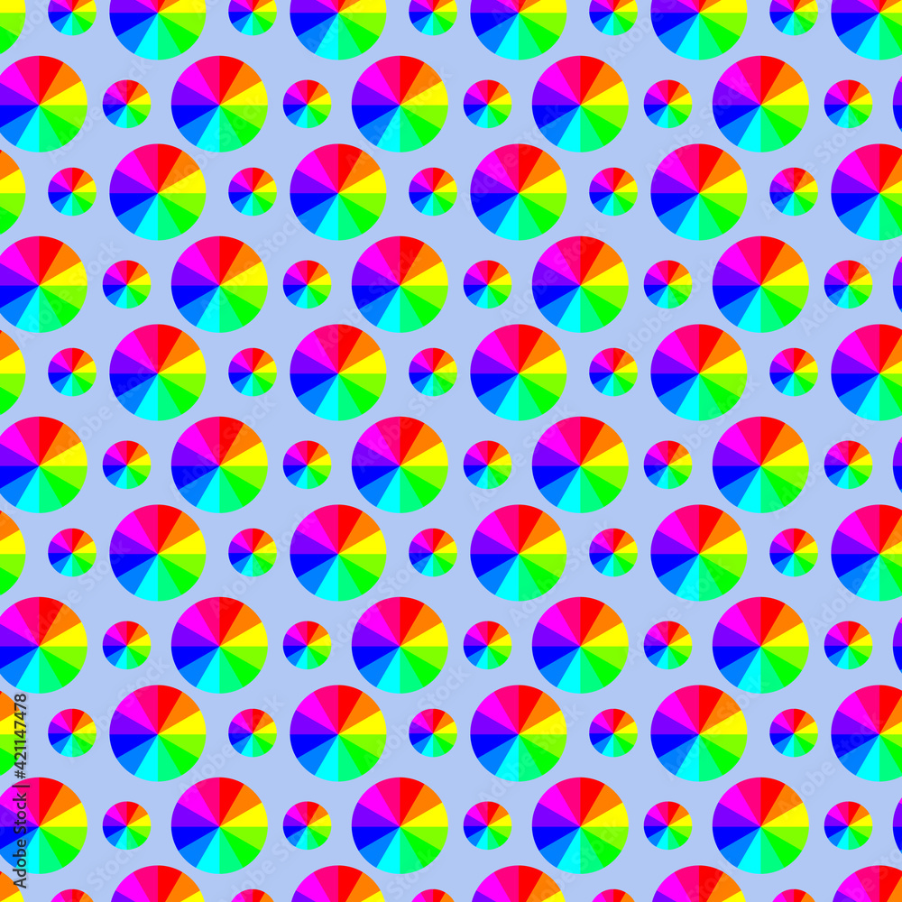 Rainbow circle pattern