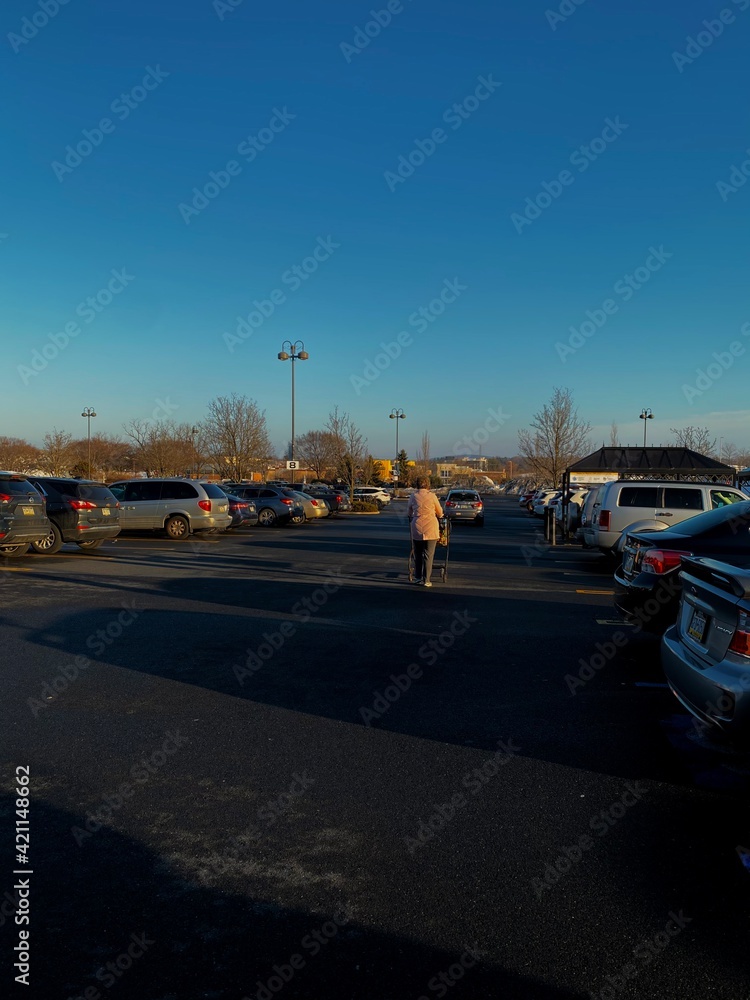 Naklejka premium cars on the road