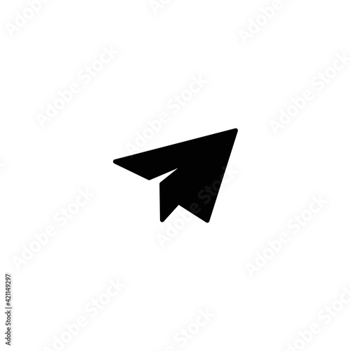 Free Download Paper plane icon vector for web, computer and mobile app - GFXLoad