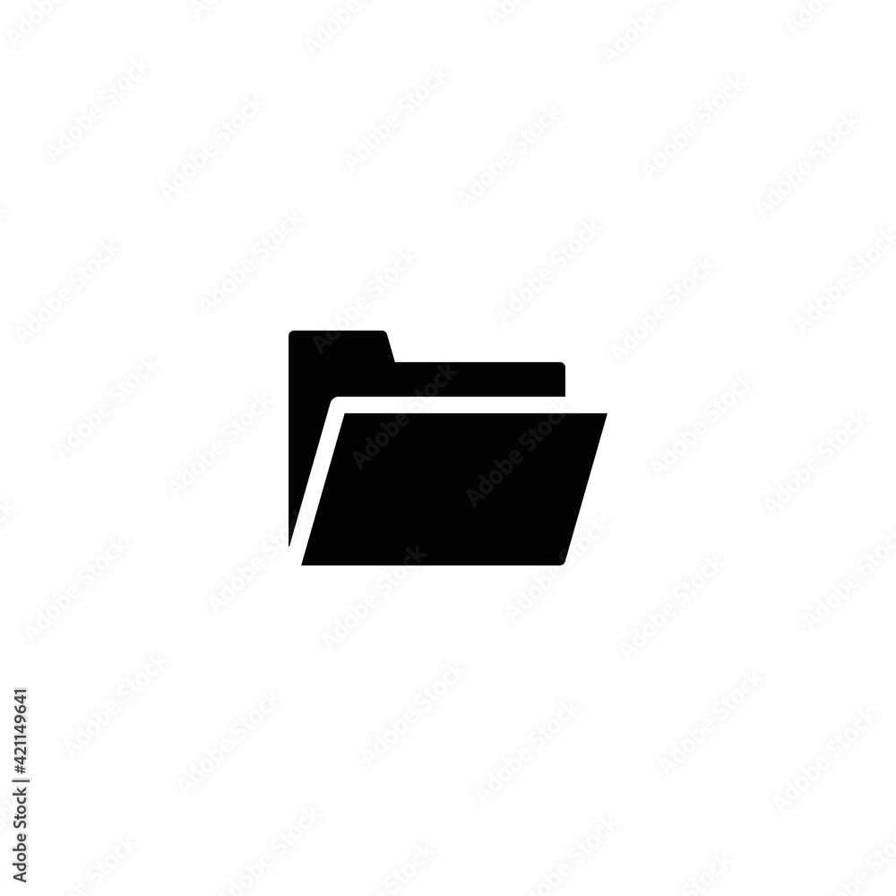 Folder icon vector for web, computer and mobile app Folder icon vector for web, computer and mobile app
