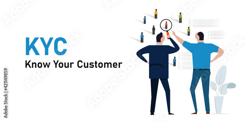 KYC know your customer concept of profiling information identity about consumer of our business