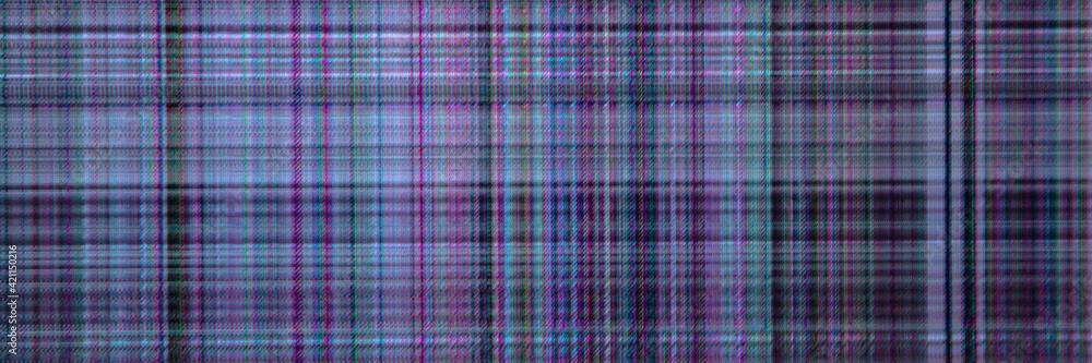 light abstract digital background: damaged screen matrix with interference of monitor and camera matrices