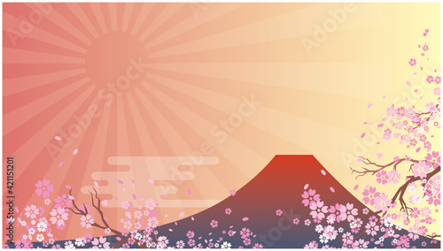 背景　富士山　和風　サムネイム
