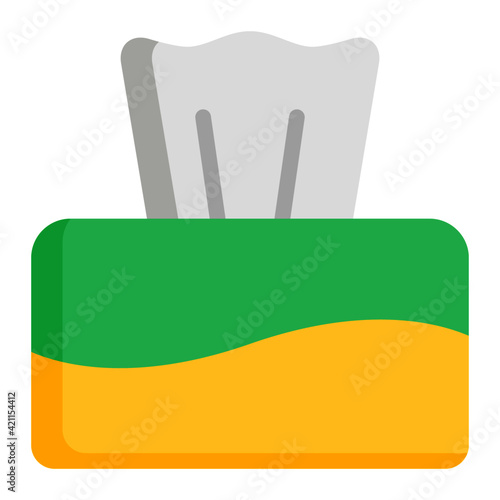 Tissue paper icon with outline style and pixel perfect base. Suitable for website design, logo, app and UI.