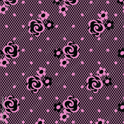 Lace background, ornamental flowers. Vector texture design, lingerie and jewelry. Your invitation cards, wallpaper.