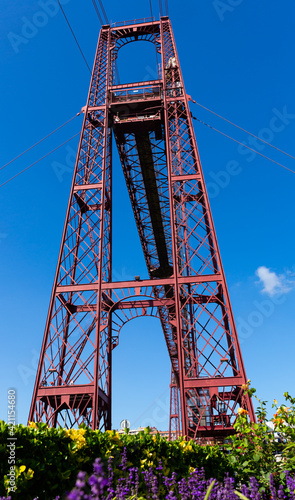 Historic Vizcaya Bridge in the Biscay province of Spain. High quality photo
