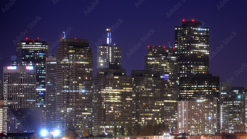San Francisco Skyline from Treasure Island Time Lapse Cityscape California USA San Francisco Skyline from Treasure Island Time Lapse Cityscape California USA